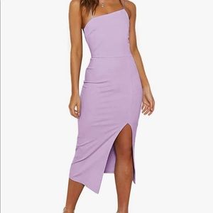 Bodycon Lilac Midi dress